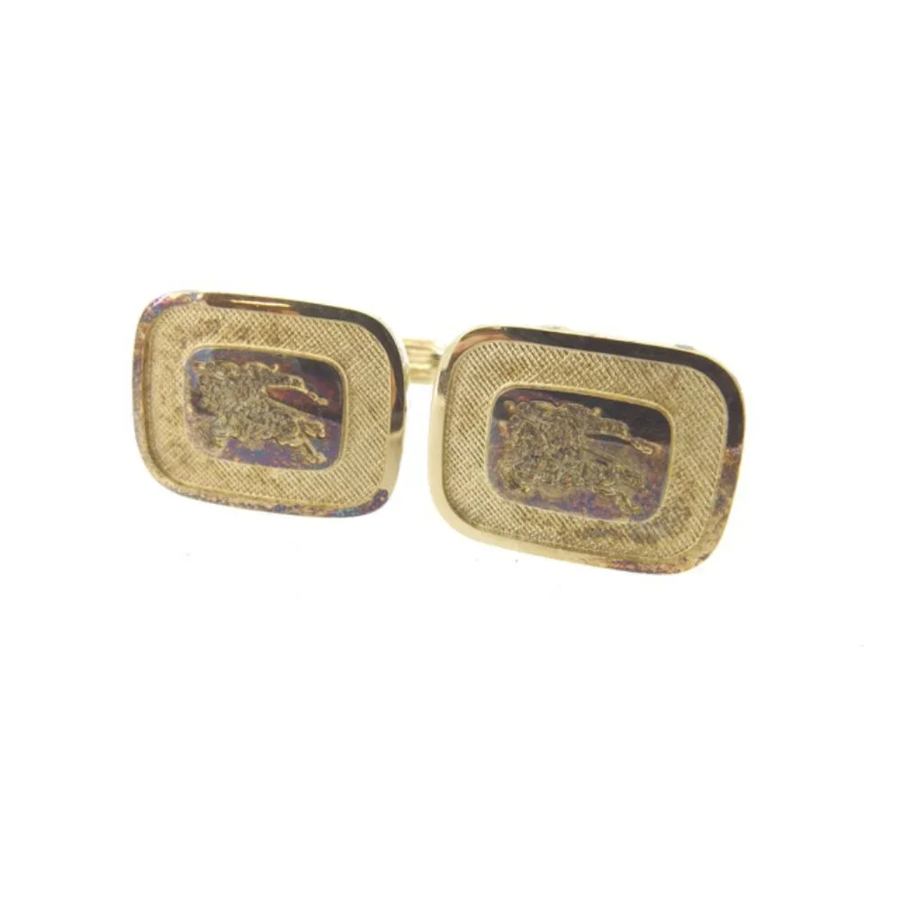 Burberry cuffs Gold Mens Authentic Used Y4024